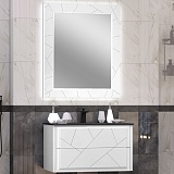 Opadiris Мебель для ванной Луиджи 90 подвесная белая матовая/антрацит